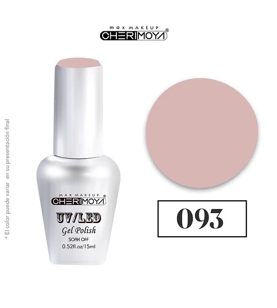 Esmalte Gel UV/LED Cherimoya 093 Soak Off 15ml