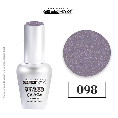 Esmalte Gel Polish UV/LED Cherimoya 098 15ml - Chuys Beautys | Chuy's Beautys