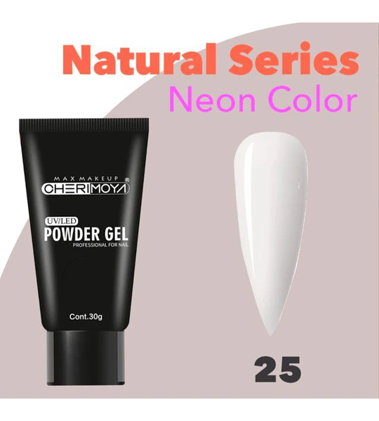 Gel en polvo UV/LED Cherimoya Natural Series Neon Color 25 30g