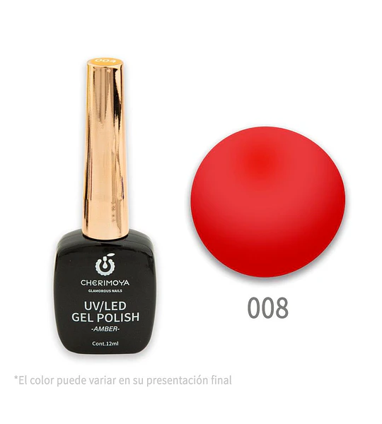 Esmalte Gel Polish UV/LED Cherimoya Amber 008 12ml