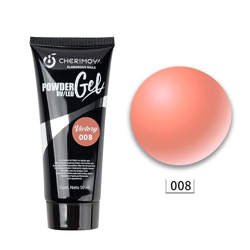 Gel de Uñas Victory 008 UV/LED Cherimoya 50 ml - Chuys Beautys | Chuy's Beautys