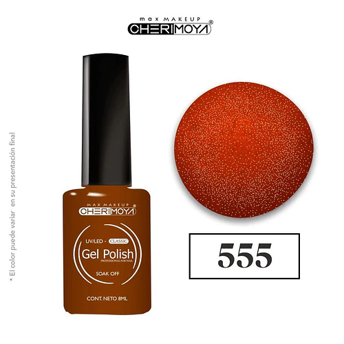 Esmalte Gel Polish Classic UV/LED Soak Off 555 Cherimoya 8ml - Chuys Beautys | Chuy's Beautys
