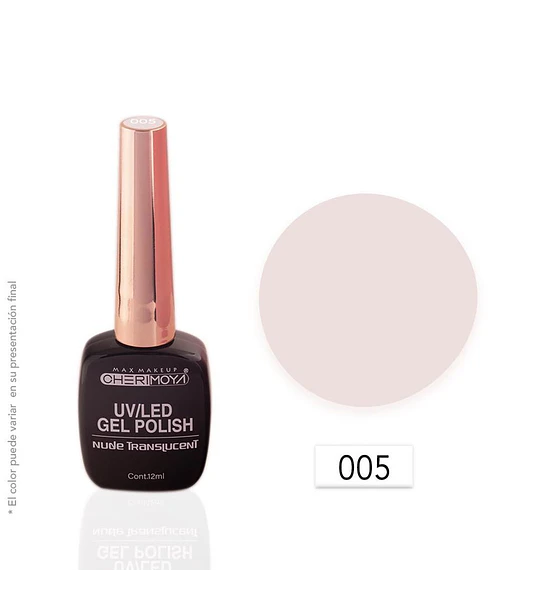 Esmalte Gel UV/LED Nude Translucent 005 Cherimoya 12ml