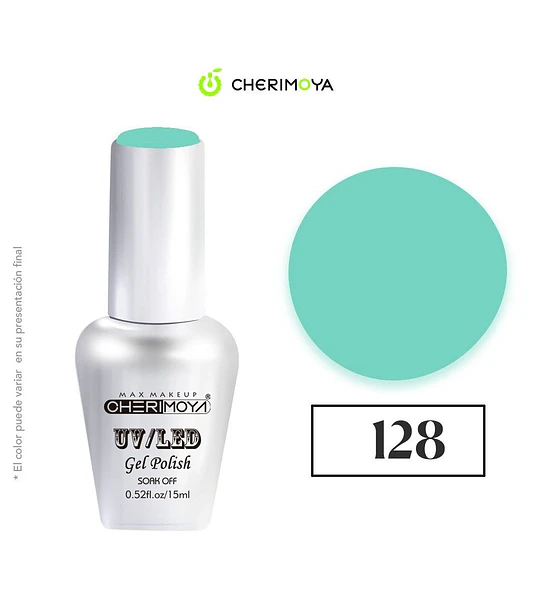 Esmalte Gel UV/LED Cherimoya 128 Soak Off 15ml