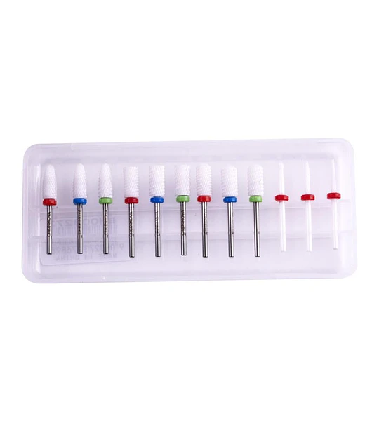 Set 10 fresas para manicura profesional Cherimoya