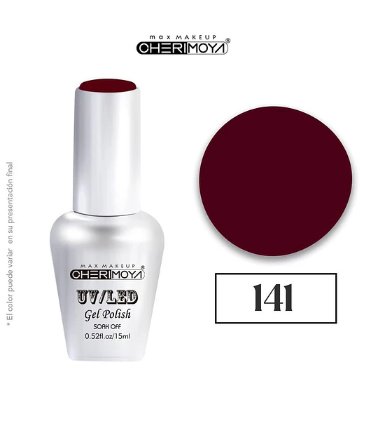 Esmalte Gel UV/LED Cherimoya 141 Soak Off 15ml