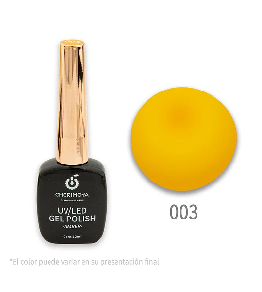 Esmalte Gel Polish UV/LED Cherimoya Amber 003 12ml