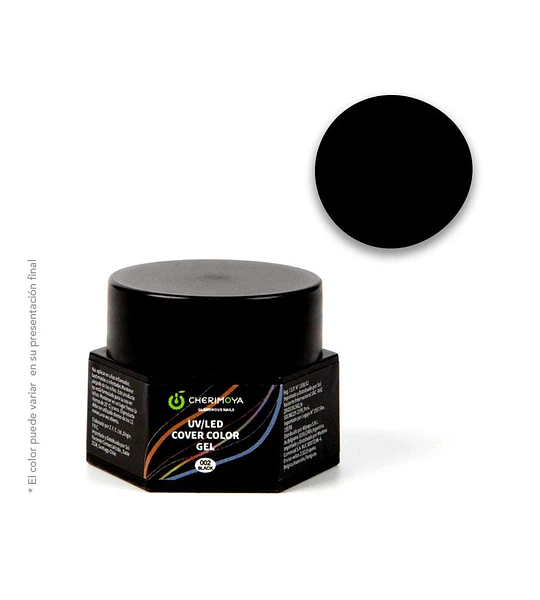 Gel Cover Color UV/LED 002 Black Cherimoya para Uñas