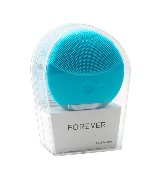 Cepillo de Limpieza Facial Eléctrico de Silicona Azul FOREVER