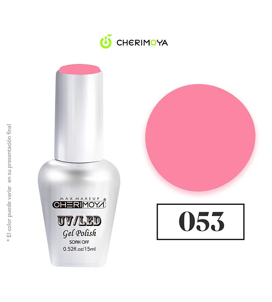 Esmalte Gel UV/LED Cherimoya 053 Soak Off 15ml