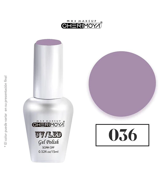 Esmalte Gel UV/LED Cherimoya Soak Off 036 15ml