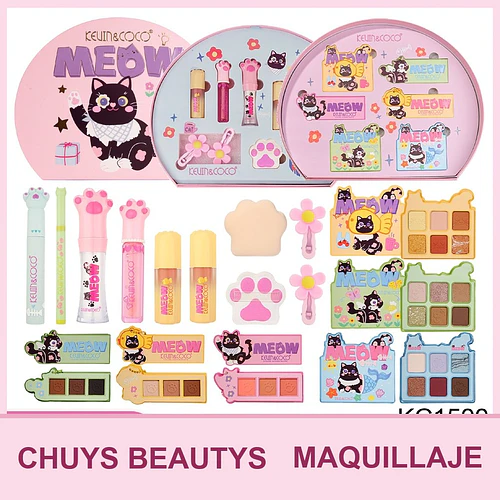 Set De Maquillaje Ocean Cat De 15Pcs - Chuys Beautys | Chuy's Beautys