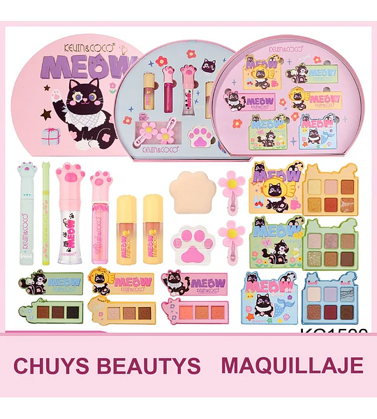 Set De Maquillaje Ocean Cat De 15Pcs