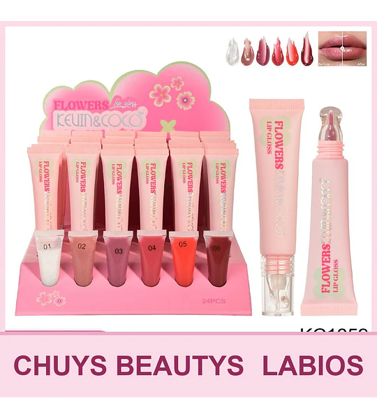 Brillos Labiales Aceitosos Con Color