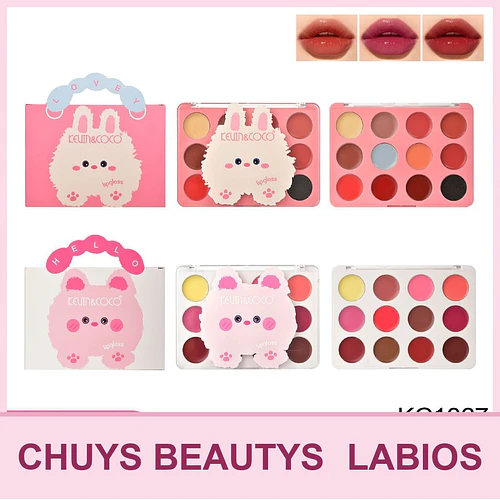 Paleta De 12 Labiales Cremosos - Chuys Beautys | Chuy's Beautys