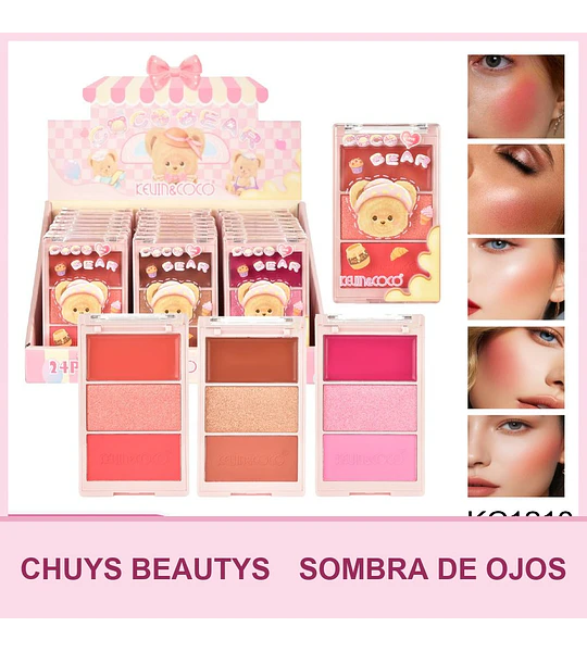 Paleta de 3 Sombras Coco Bear