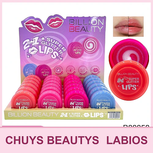 Crema Labial Con Glitter 2 en 1 - Chuys Beautys | Chuy's Beautys
