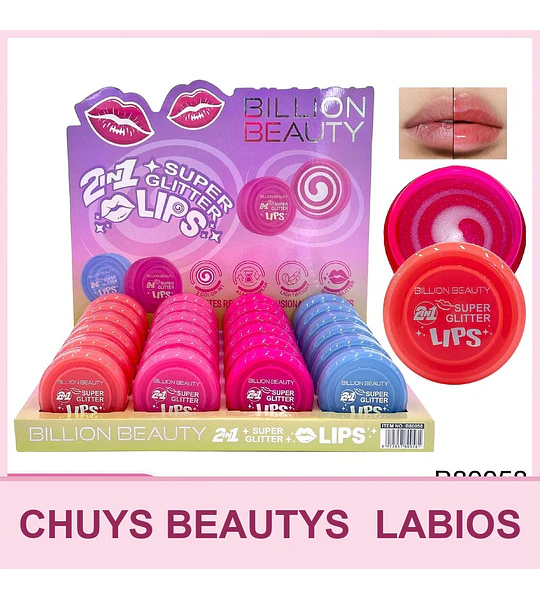 Crema Labial Con Glitter 2 en 1