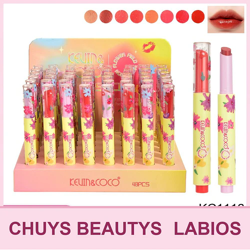 Labiales florales (8 colores) - Chuys Beautys | Chuy's Beautys