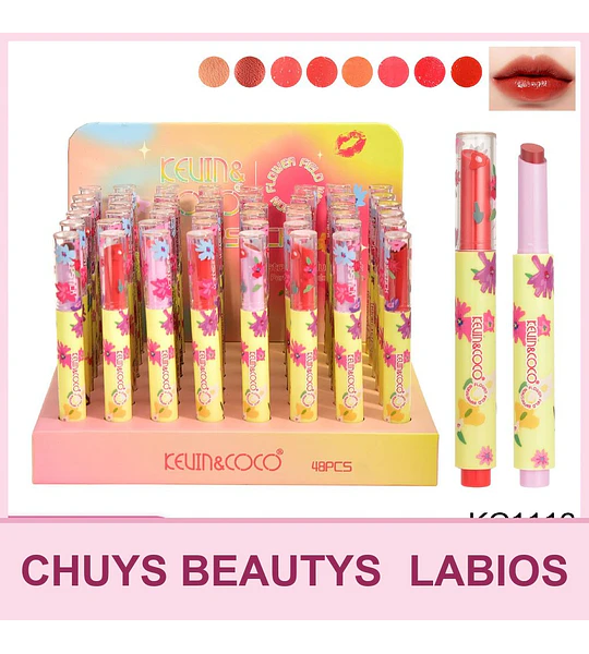 Labiales florales (8 colores)