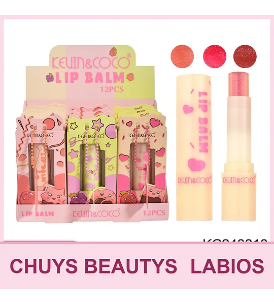Balsamo Labial De Chocolate Con Frutas