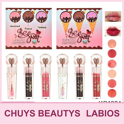 Set De Brillos Labiales Be Sweet - Chuys Beautys | Chuy's Beautys