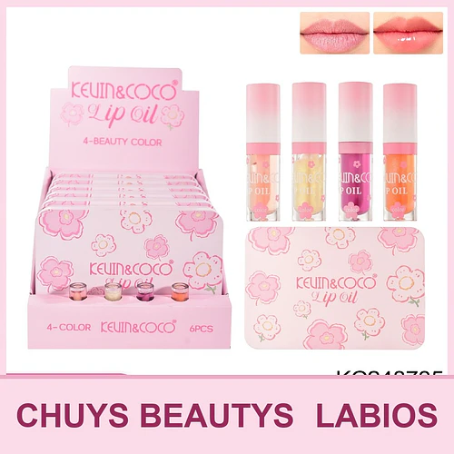 Set De 4 Aceites Labiales Spring Flower - Chuys Beautys | Chuy's Beautys