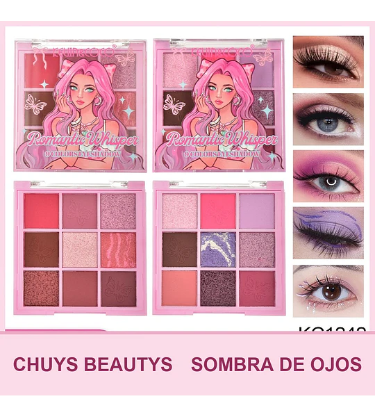 Sombra De Ojos Love Whisper De 9 Colores