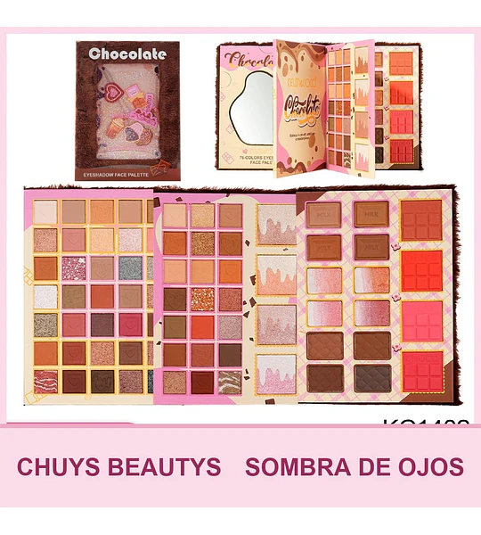 Paleta De Sombras De Ojos Coco Dream De 76 Colores