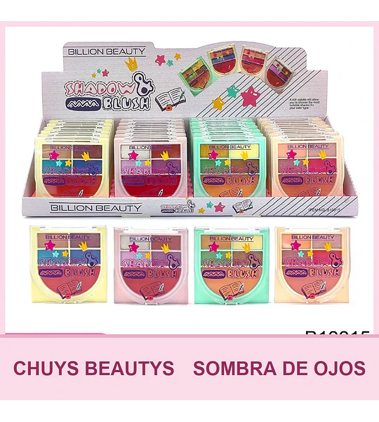 Paleta De Sombra De Ojos + Rubor