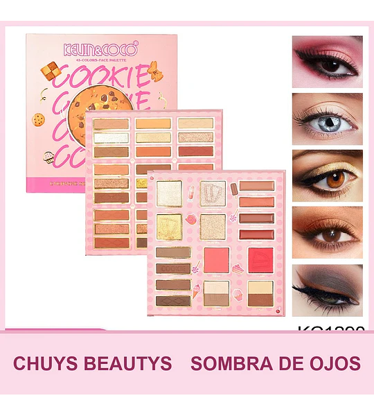 Paleta De Sombras Cookie