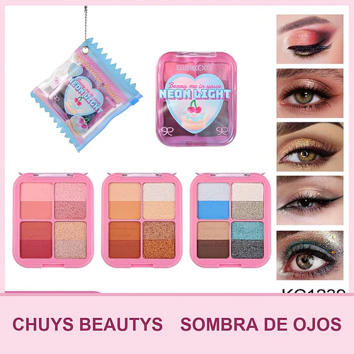 Mini Paleta De Sombras Neon Fantasy De 8 Colores - Chuys Beautys | Chuy's Beautys