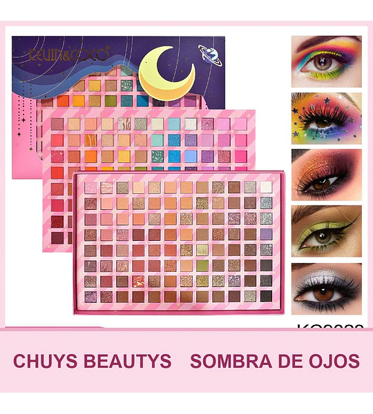 Paleta De Sombras Galaxy De 192 Colores