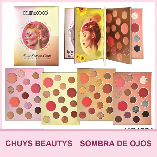 Paleta De Sombras Four Seasons De 60 Colores - Chuys Beautys | Chuy's Beautys