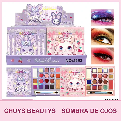 Paletas De Sombras Para Niñas De 18 Colores 2152 - Chuys Beautys | Chuy's Beautys
