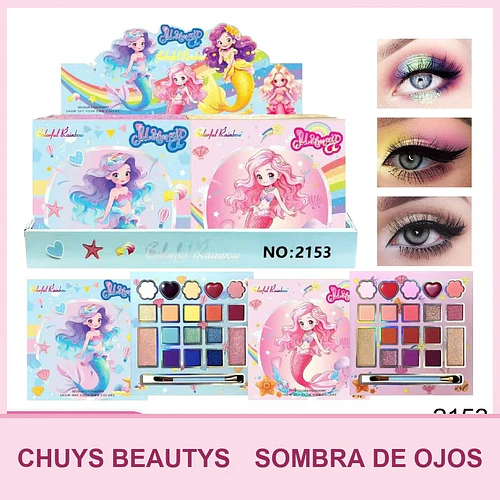 Paletas De Sombras Para Niñas De 18 Colores 2153 - Chuys Beautys | Chuy's Beautys