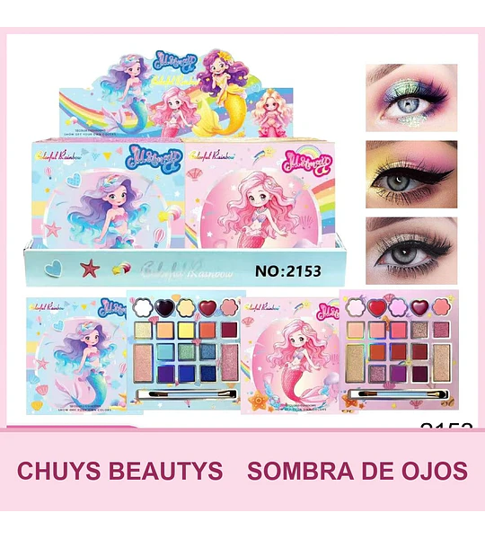 Paletas De Sombras Para Niñas De 18 Colores 2153