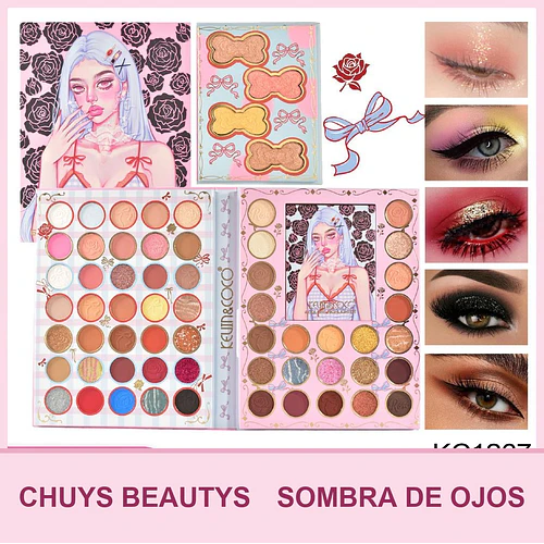 Paleta De Sombras de 62 Colores Pretty Chic - Chuys Beautys | Chuy's Beautys