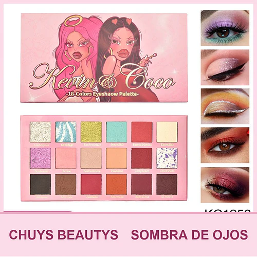 Paleta de Sombras City of Light 18 Colores - Chuys Beautys | Chuy's Beautys