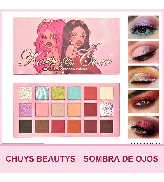 Paleta de Sombras City of Light 18 Colores