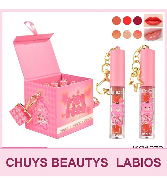 Set de Brillos Labiales 6pcs