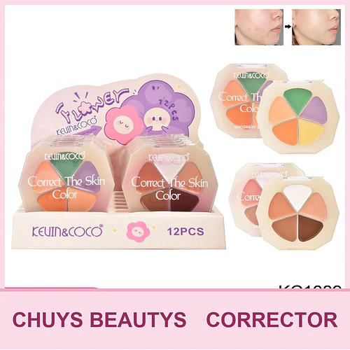 Corrector En Crema De 5 Colores (3 Tonos) - Chuys Beautys | Chuy's Beautys