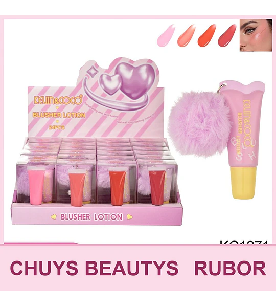 Rubor Liquido con Pompom