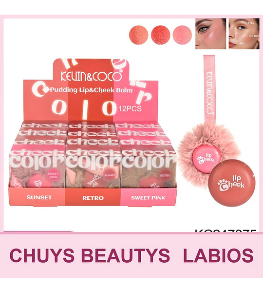 Crema de Labios y Mejillas Lip Cheek 3 Colores