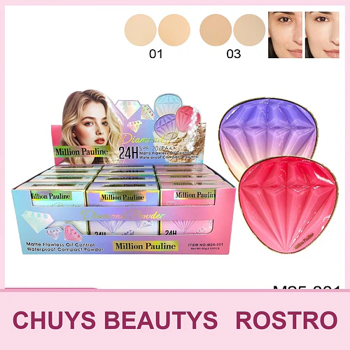 Polvo Compacto 24Hrs Con Factor De Protección Solar - Chuys Beautys | Chuy's Beautys