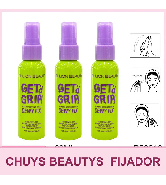 Spray Fijador De Maquillaje Dewy Lock 24 Horas De 60Ml