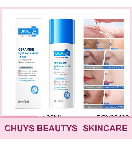 Tónico Hidratante Con Ceramidas Y Ácido Hialurónico 102Ml