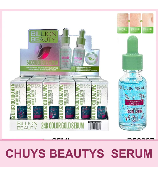 Serum Facial De Matcha Y 24K