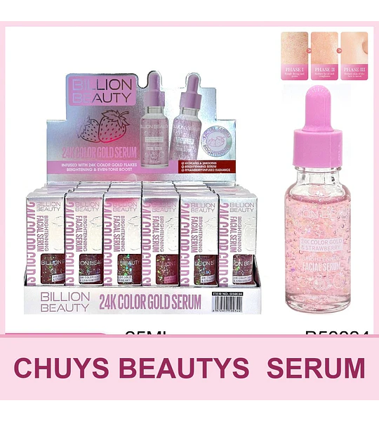 Serum Facial De Fresa Y 24K
