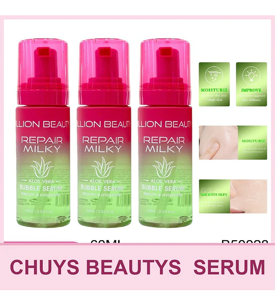 Serum Facial Con Burbujas De Aloe